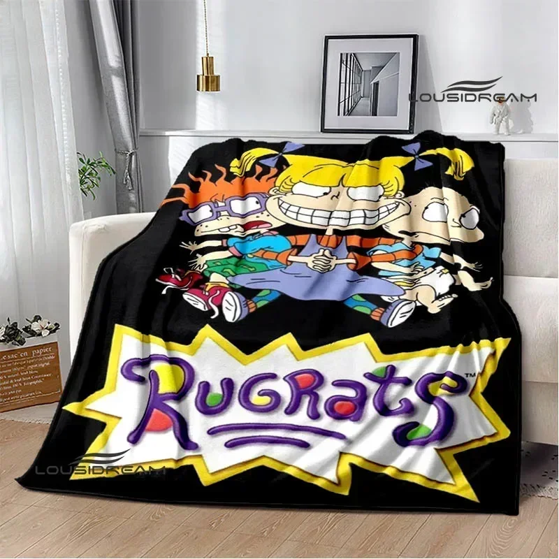 3D Cartoon R-rugrats Blankets Picnic blanket blankets for beds Flange Warm blanket Home travel blanket bed linings birthday gift