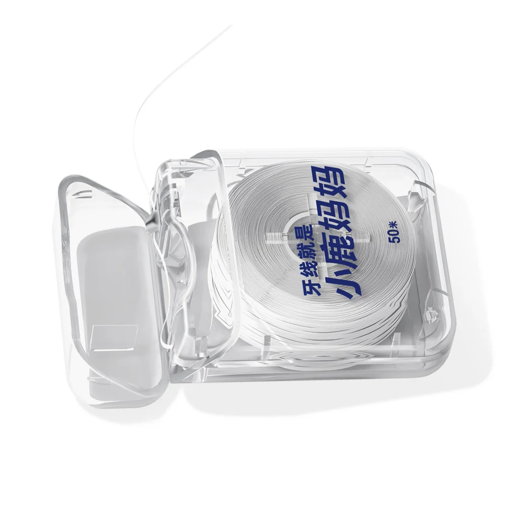 Super Deer 50 m Zahnseide Minze Flosser Interdentalbürste Zähne Stick Mundhygiene Sauberer Draht Praktische Gesundheit Mundpflege – Detail 4