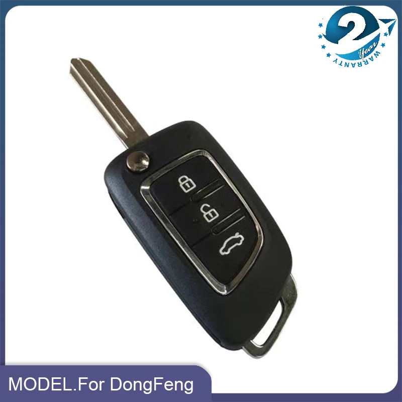 3 Button Folding Flip Remote Key For DongFeng Aeolus A30 AX4 AX7 AX3 AX5 Remote key No Chip