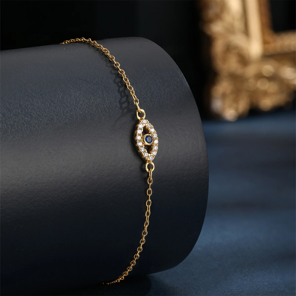 s925 sterling silver bracelet classic lucky devil's eye Zircon bracelet exquisite suitable for girls, wives, mother gift