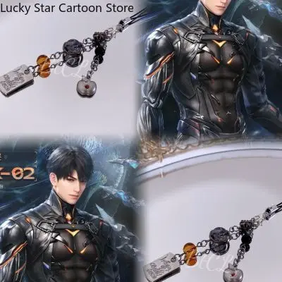 사랑과 Deepspace Caleb Impression 휴대 전화 체인 게임 코스프레 키 체인 펜던트 배낭 장식 생일 선물