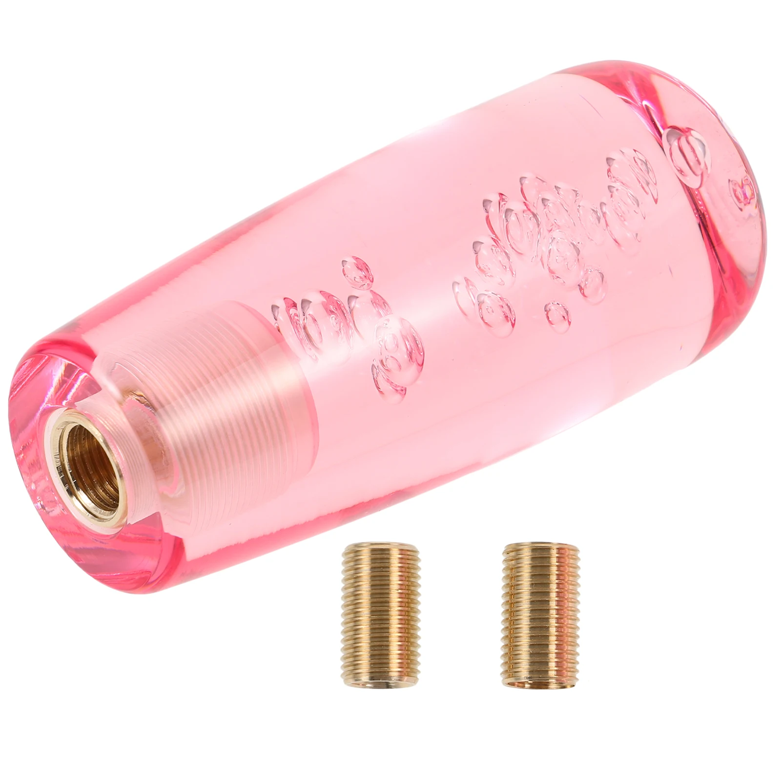 

Transparent Crystal Car Gear Shift Knob 10cm Pink Non Illuminated Acrylic Stick Compatible Most Cars Manual Transmission