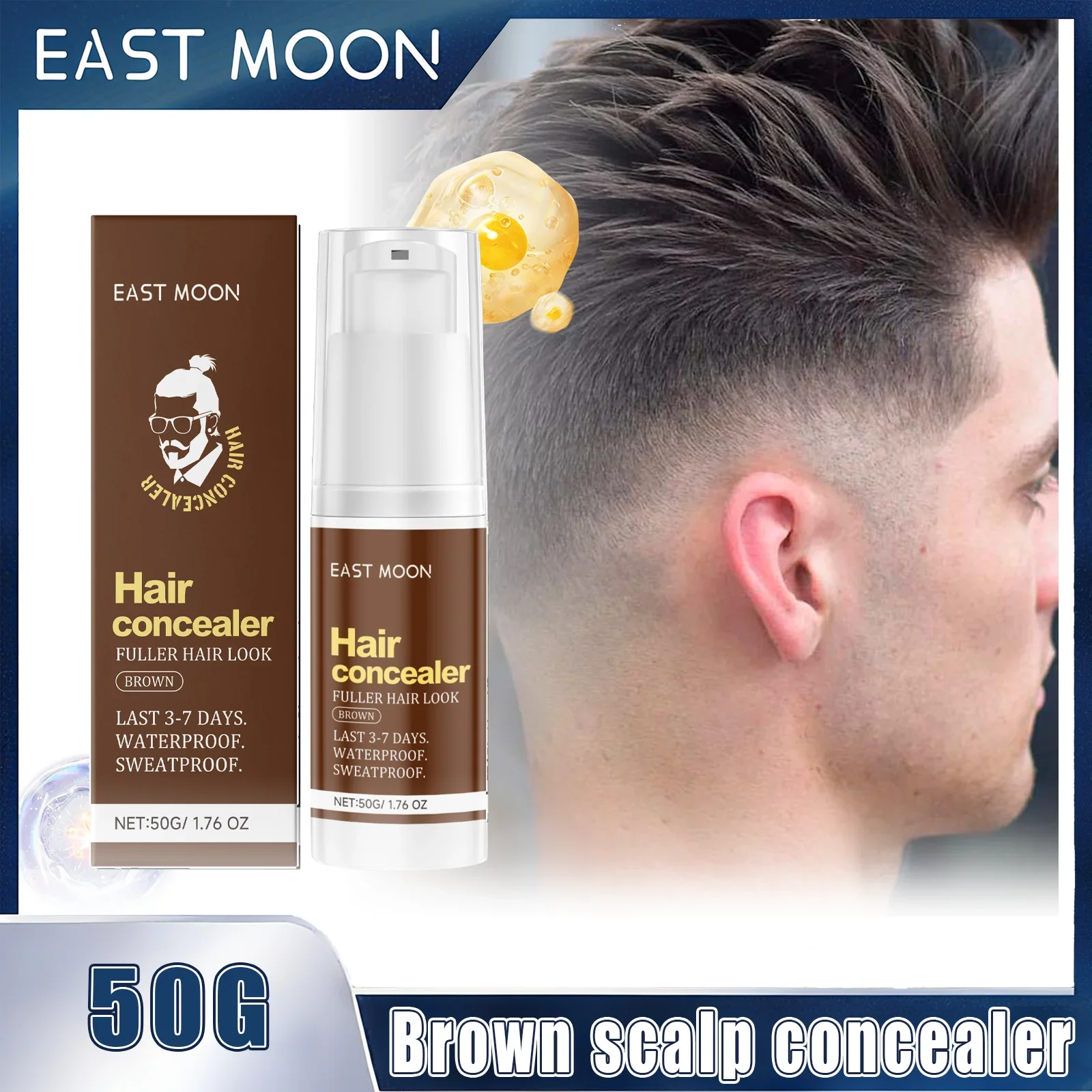 

Hair Concealer Brown Lasting Cover Repairing Forehead Hair Suture High Cranial Top Gentle And Nourishing Hair Concealer Cream
