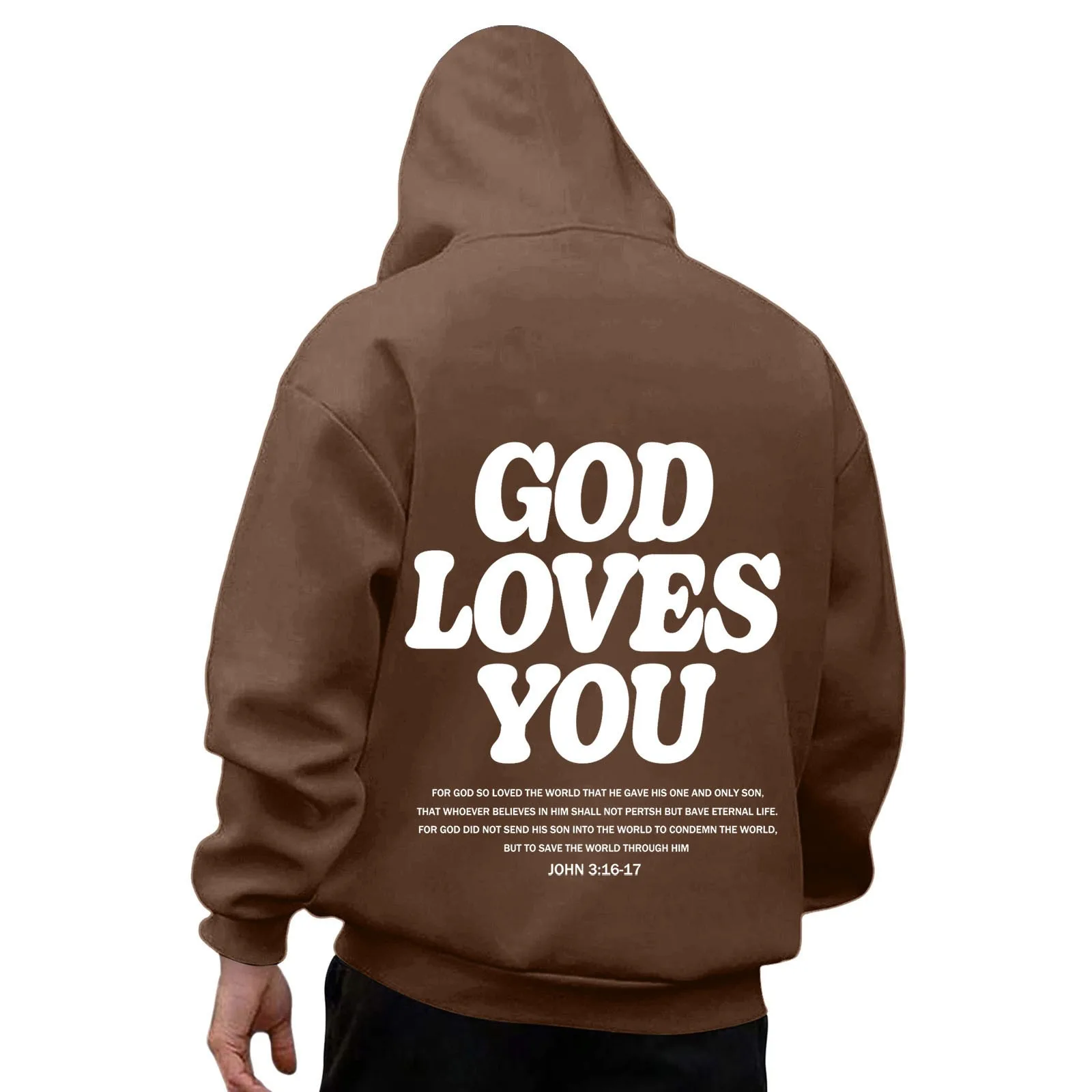 Sweat à capuche à manches longues pour hommes, pull à capuche, verset biblique, vêtements streetwear, chrétien, Jésus, PVD, Y2K, Y