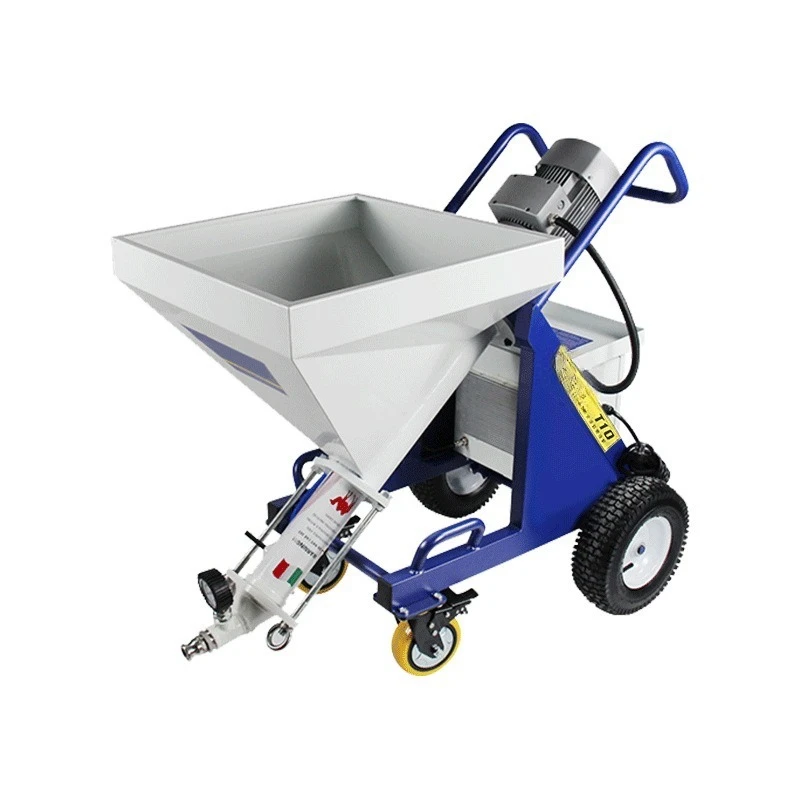T3T7T8 real stone paint spraying machine, gypsum putty anti-cracking mortar thick fireproof spraying machine