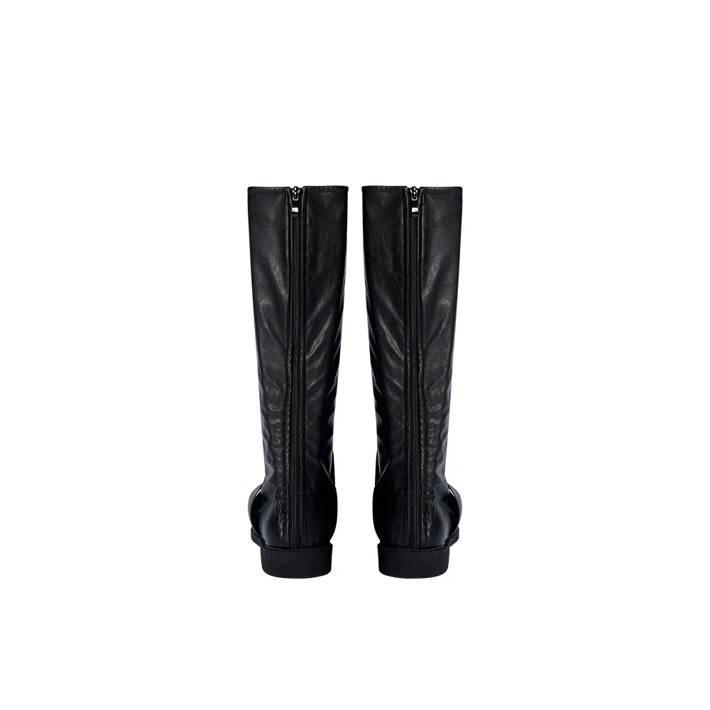 لعبة فاينل فانتاسي كوسبلاي كليف روزفيلد حذاء كوستيوم أسود للرجال الكبار إكسسوار حفلات حفلات الهالوين