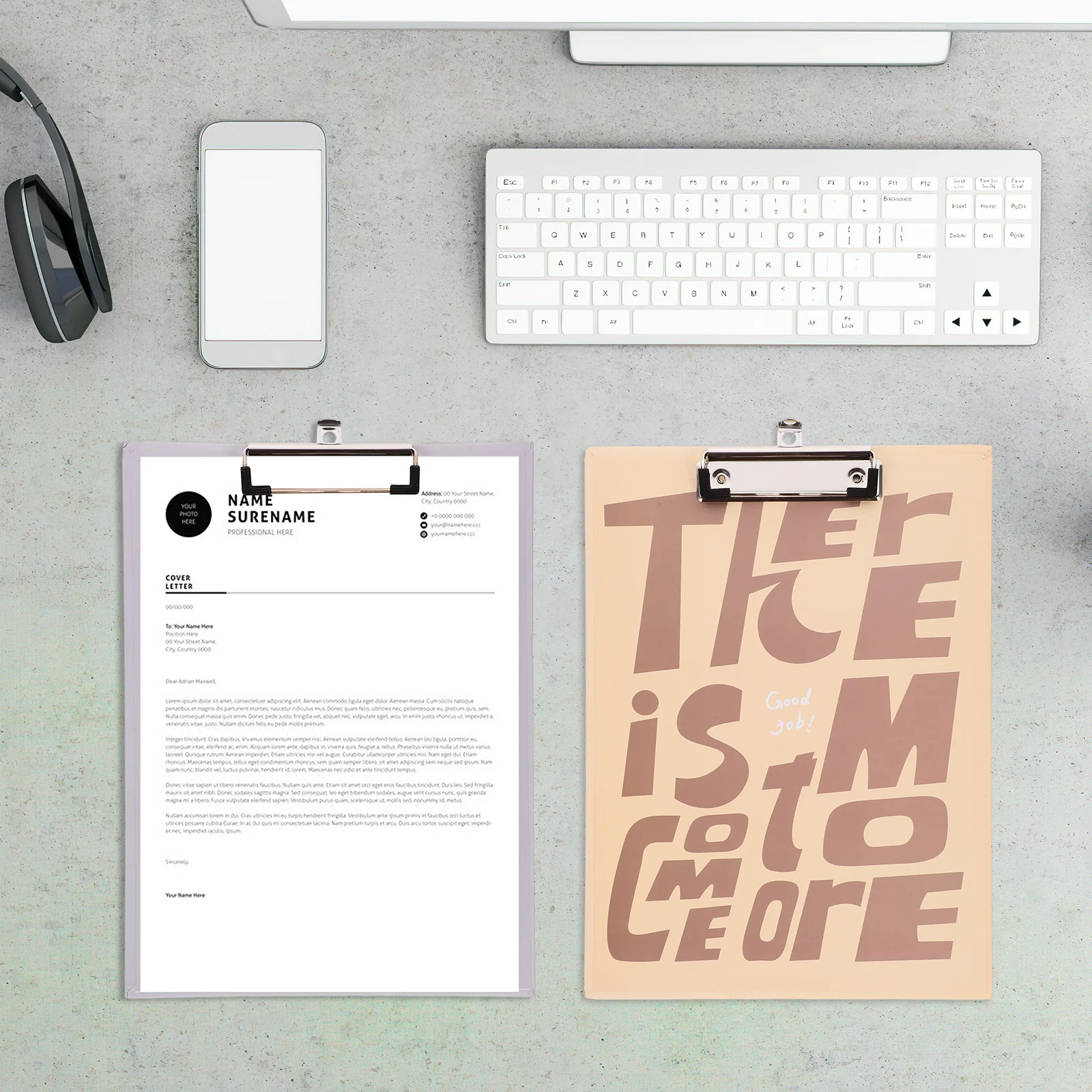 

3Pcs Portable Writing Pad Board Sturdy Metal Paper Clip for Documents Files Study Work Travel Office School Use Multi-Function