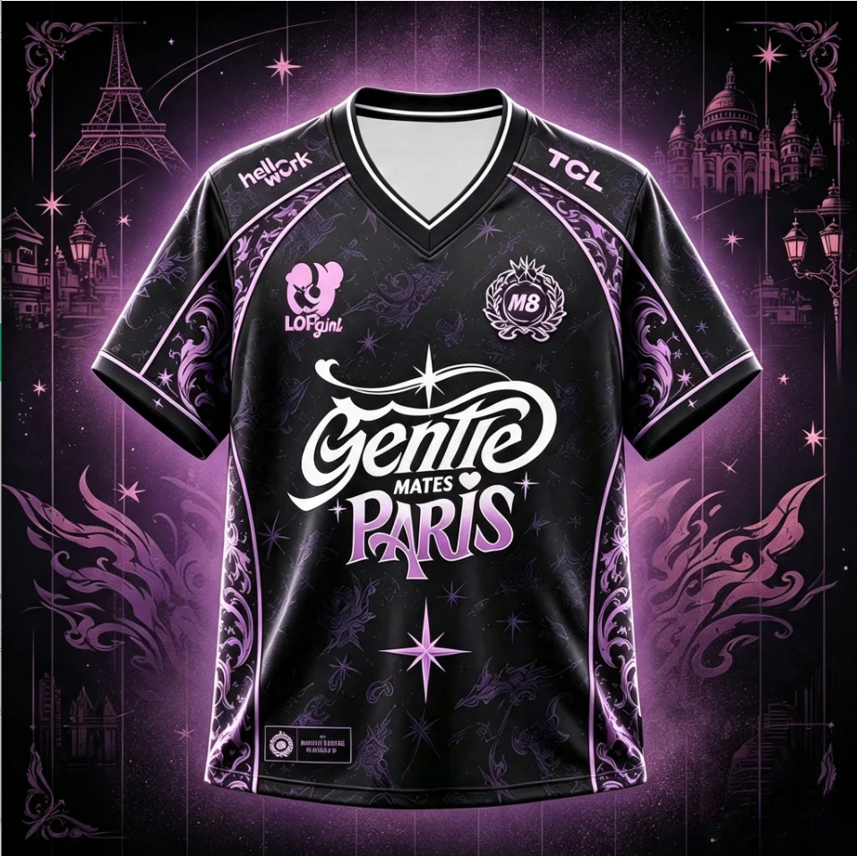 2026 New M8 Purple Fans Jersey Esports Team 2026 Men T-shirts Fashion 3D Print Short Sleeve Gentle Mates Family Clothing Top