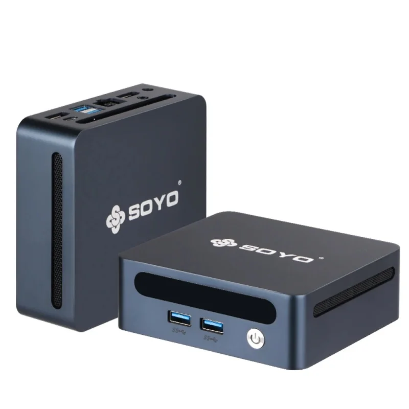 SOYO Y5 Power Mini-PC Intel Core i7 8. Generation CPU Prozessor 16GB DDR4 RAM 512GB M.2 SSD Windows 11 PRO WiFi5+BT Hochleistungs-Mikro-Computer für Zuhause und Büro