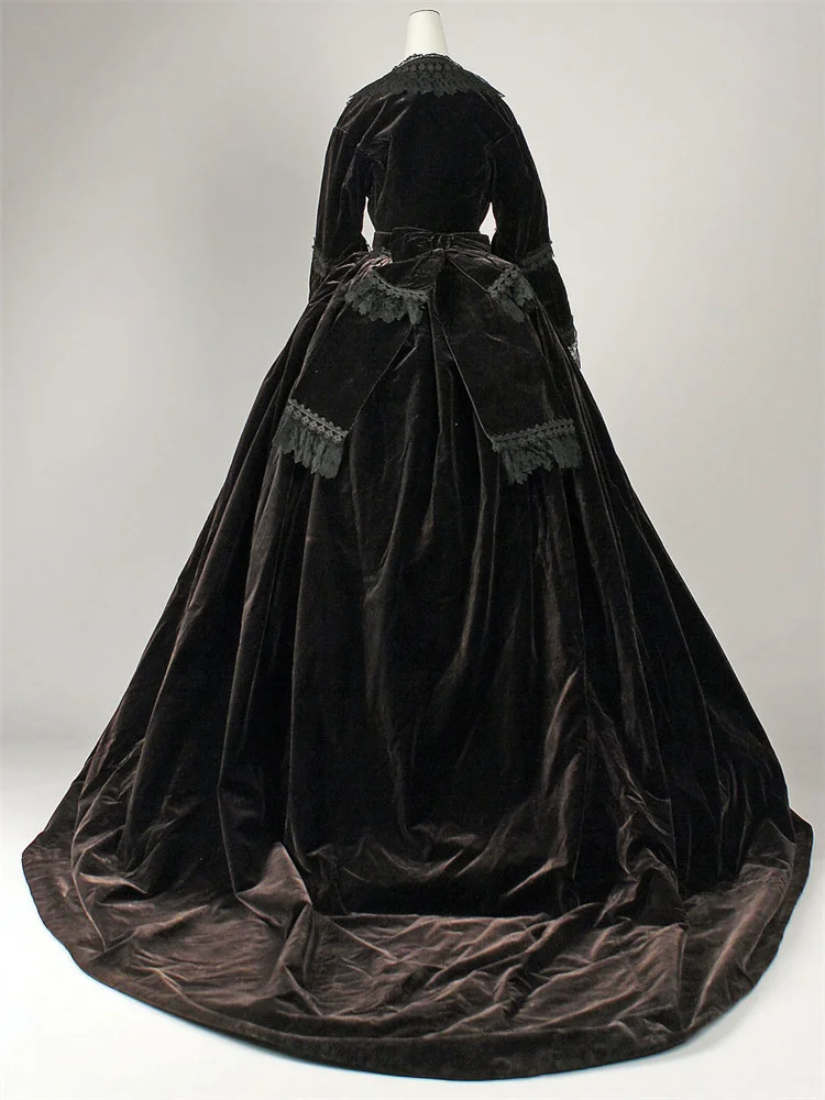 Womens Victorian Queen Elizabeth Tudor  Period Gothic Dress Queen Cosplay Costume Ball Gown