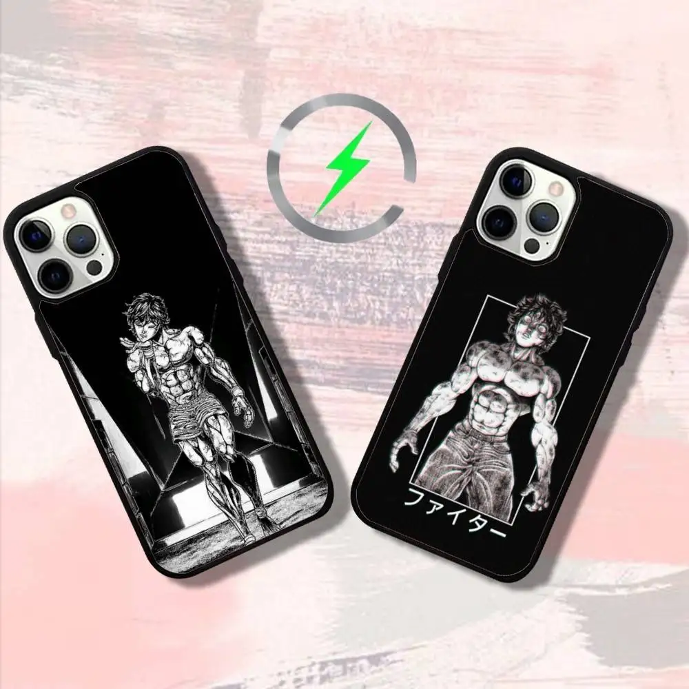 

Anime B-Baki Hanmas Phone Case For iPhone 17,16,15,14,13,12,11,Pro,Max,Plus,Mini,SE4,E Magnetic Magsafe Wireless Charging