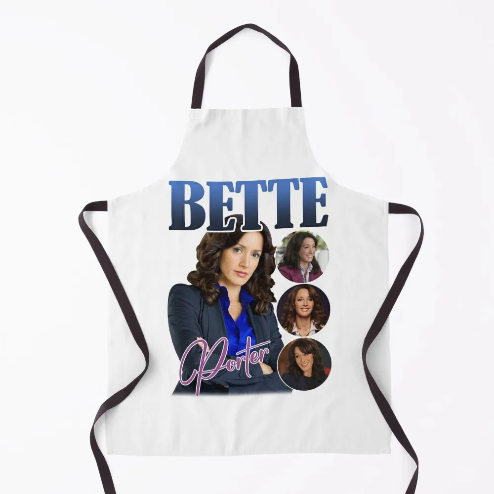 

BETTE PORTER , Bette Porter Homage , Jennifer Beals The L Word Actress Vintage Retro 90s Bootleg Merch Apron