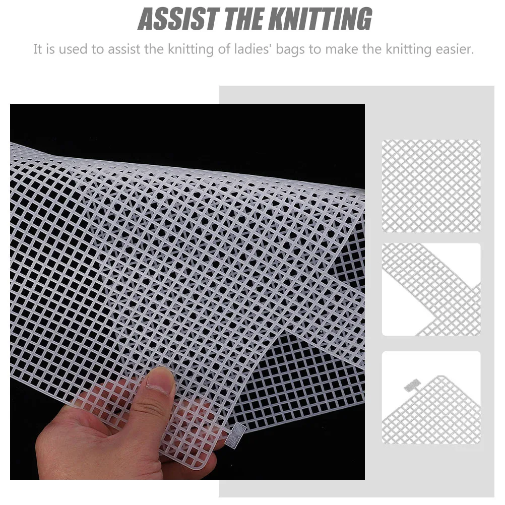 

6Pcs Bag DIY Grid Sheet Premium Quality Material for Woven Braid Cross Stitch Needlework Decorative Projects Bag DIY Plate