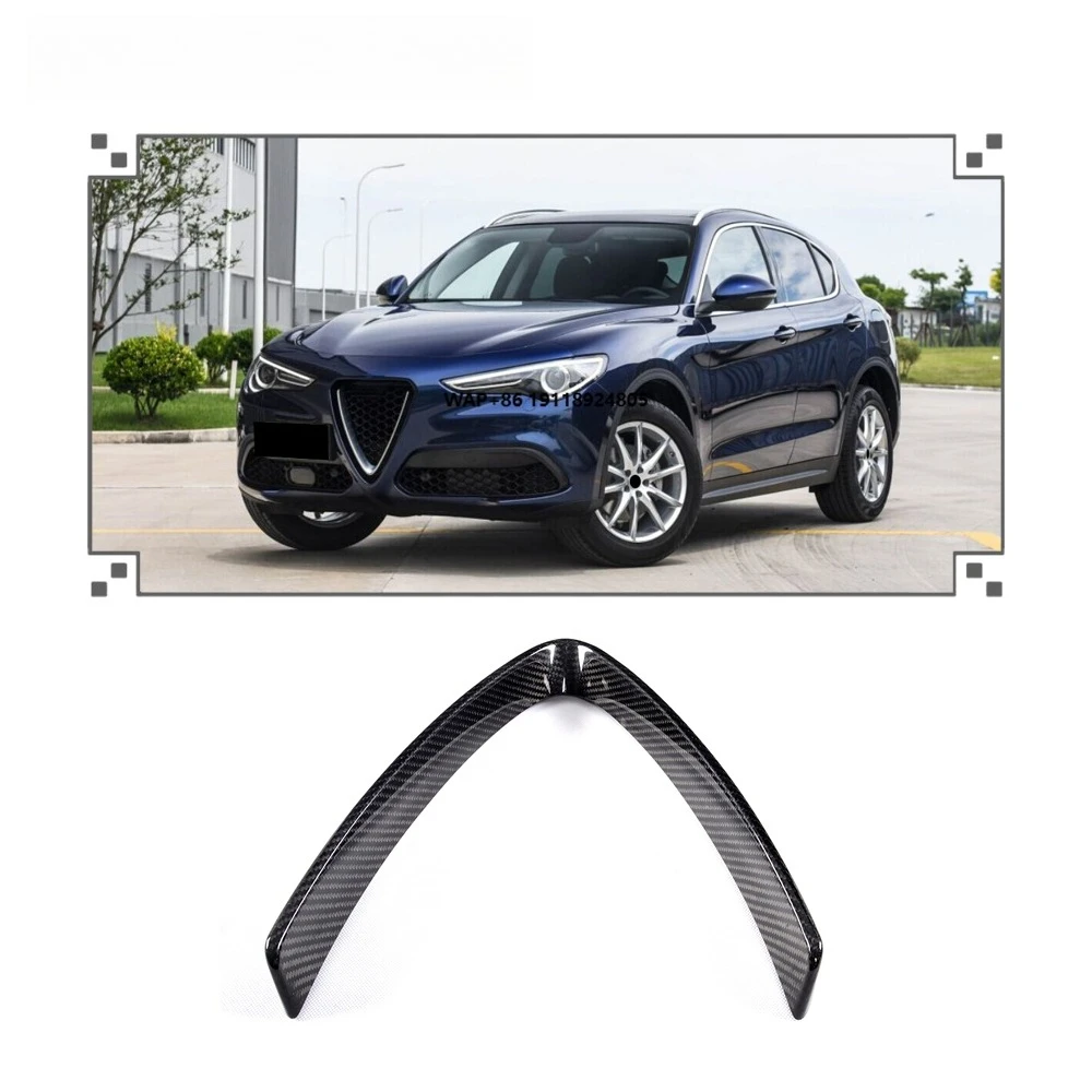 

Carbon Fiber Front Grill Frame Cover for Stelvio 2017-2018 TT Base Sport Utility 4-Door Factory ODM OEM