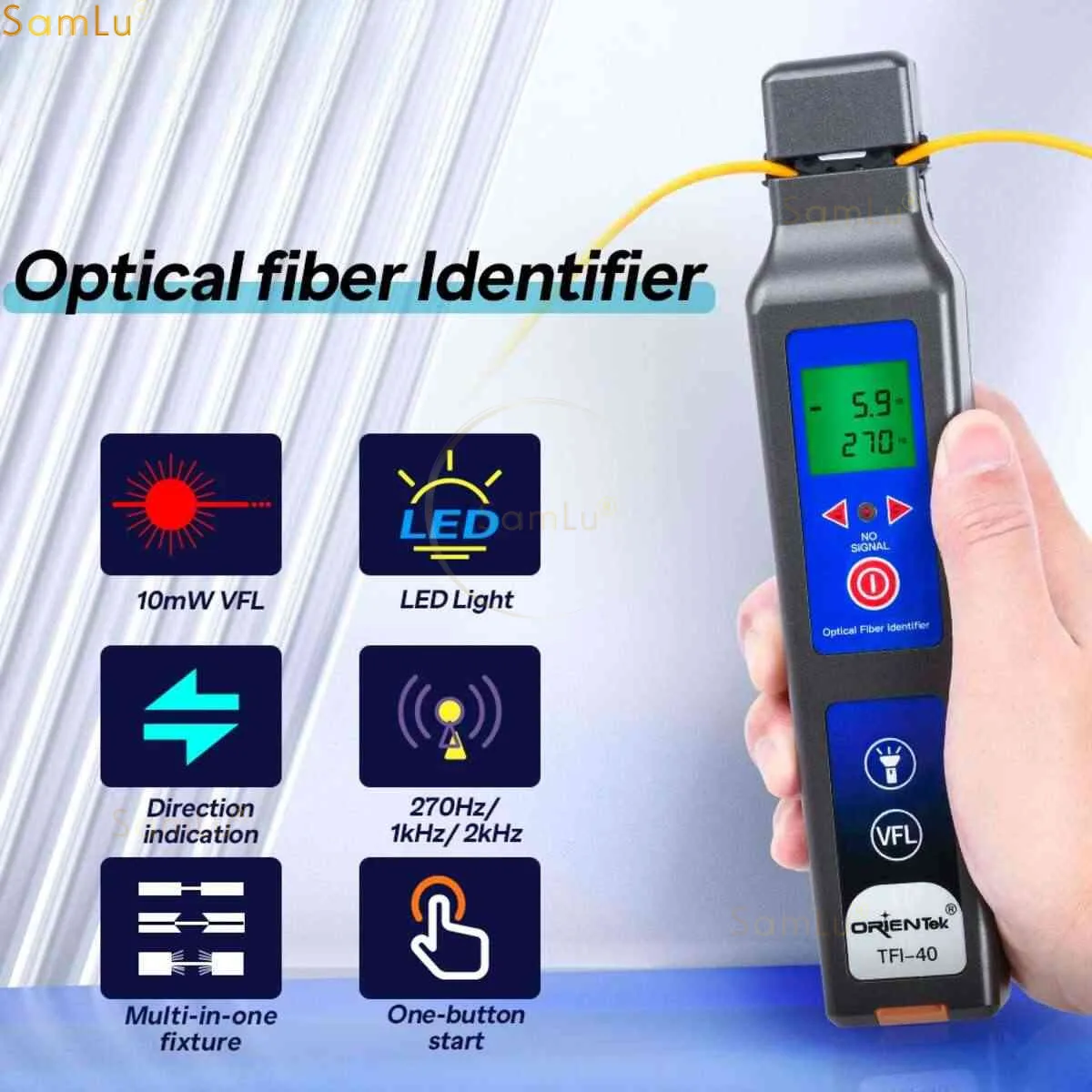 

Live Fiber Optical Identifier Orientek TFI-40 Traffic Detector Manufacturer Identificador De Fibra