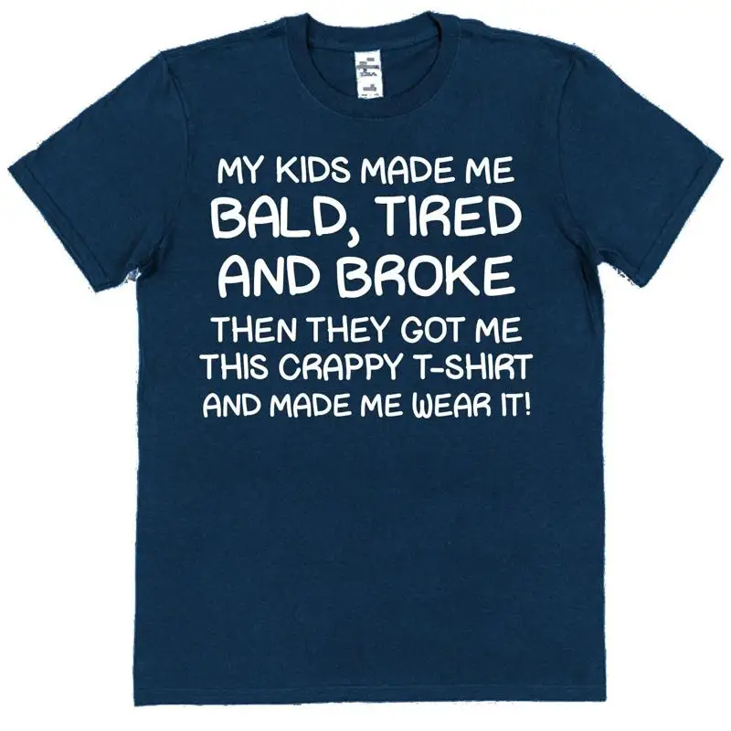 Bald Tired Broke Dad T Shirt Funny For Father'S Day Birthday