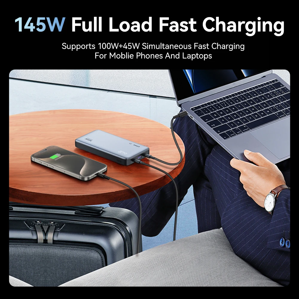 Zime Z5 145W Power Bank 25000mAh - Fast Charging for MacBook, iPhone