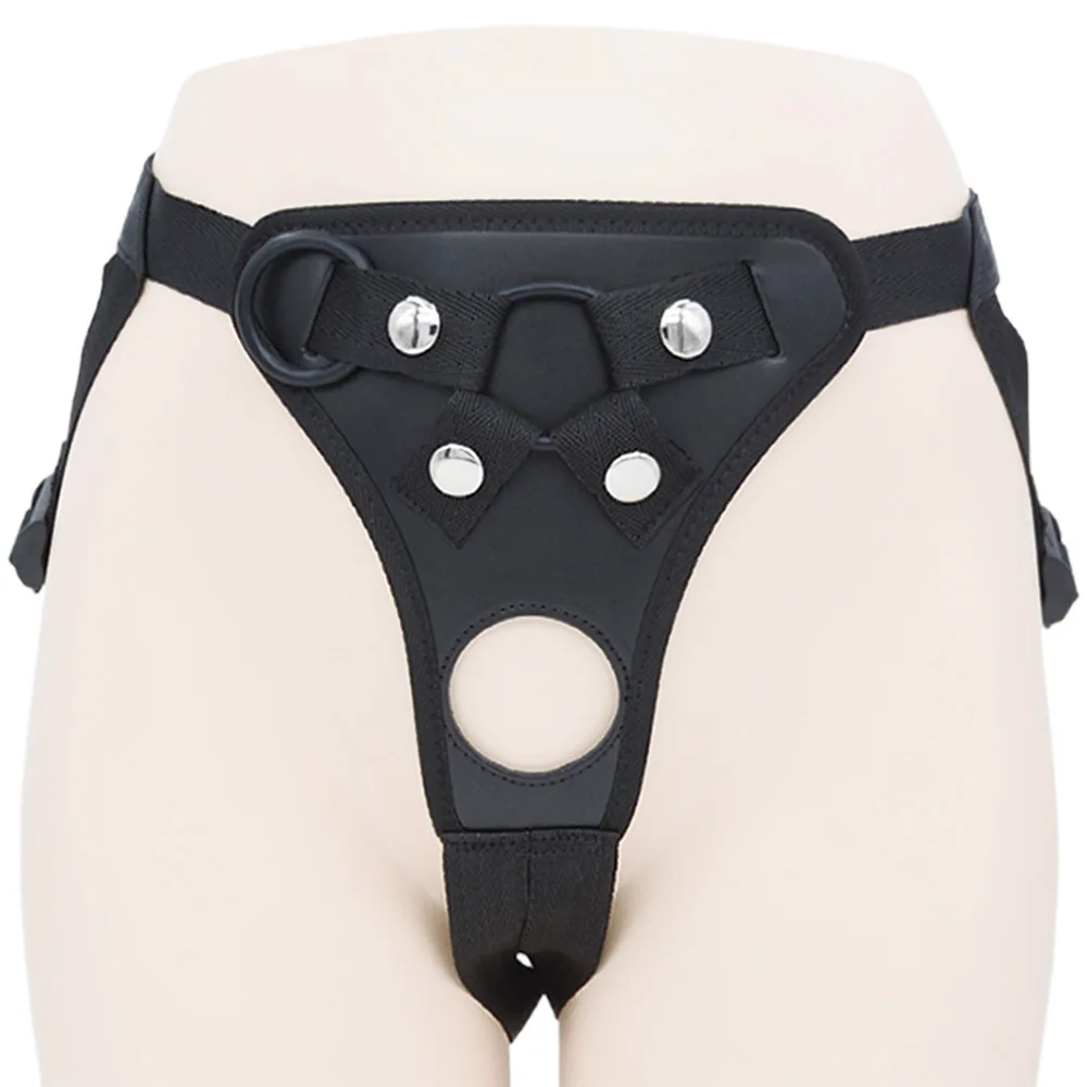 Wearable Harness Strap On Realistic Dildo Panties BDSM Erotic Toy For Lesbian Female Adult Couples - view 2