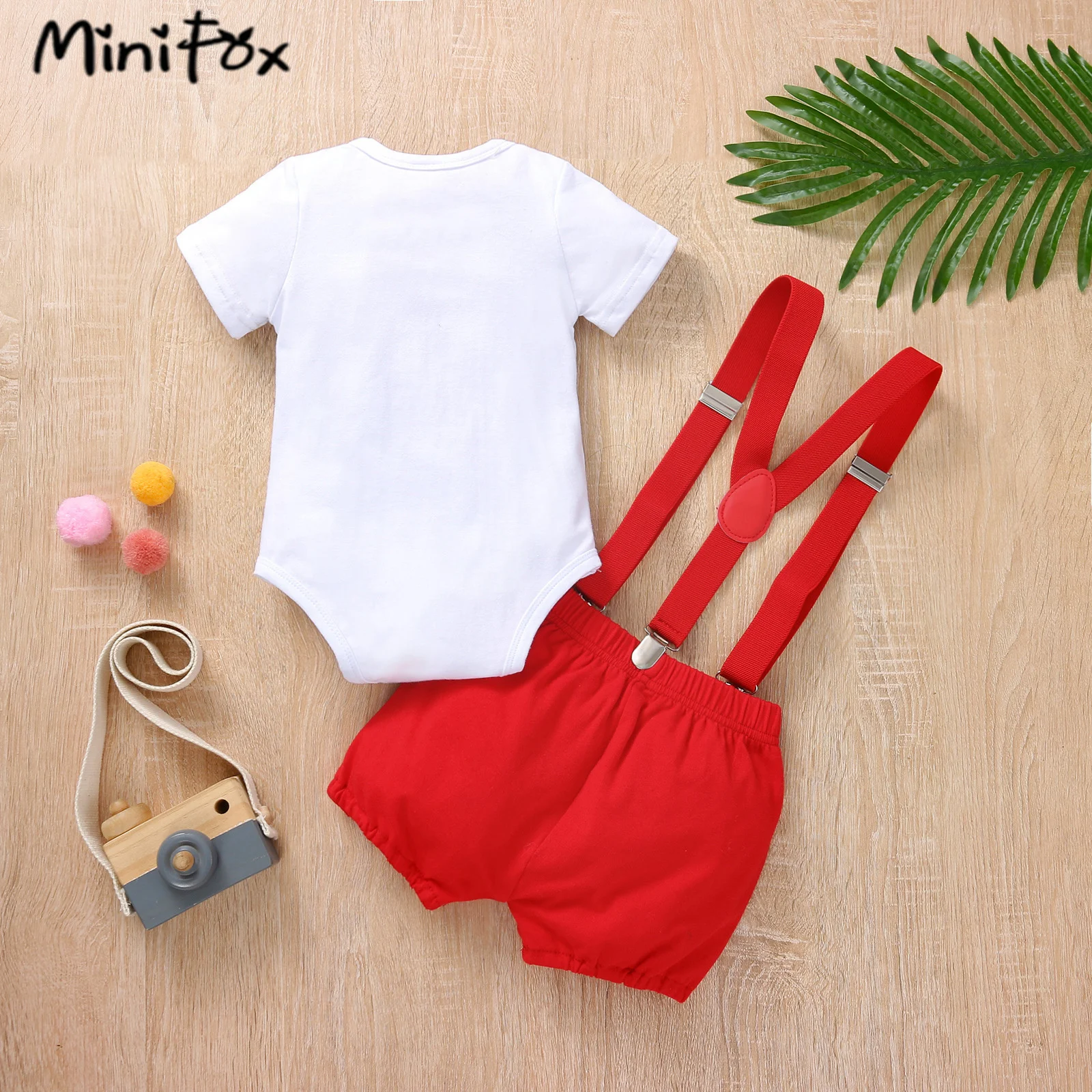 MiniFox Baby Boys Birthday Outfit For One Years Number