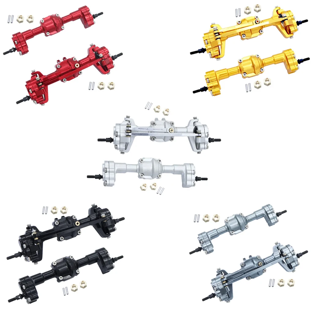 RCGOFOLLOW Aluminum Alloy Front Rear Axle RC Upgrade Part Rc Front Rear Axle For 1/24 FMS FCX18 FCX24 RC Car Part