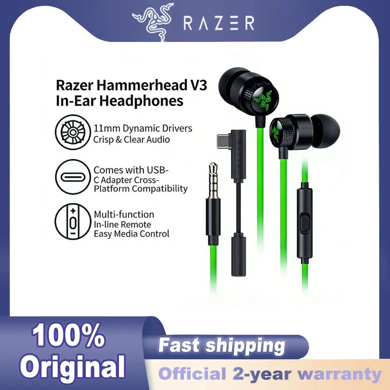 Ear Headphones Hammerhead Razer Pro V2 Thinking Tools, Inc Official Online Store RAZER HAMMERHEAD PRO V2 IN-EAR  HEADSET Thinkingtools@mall Shop Now Save More! Cebu, Philippines