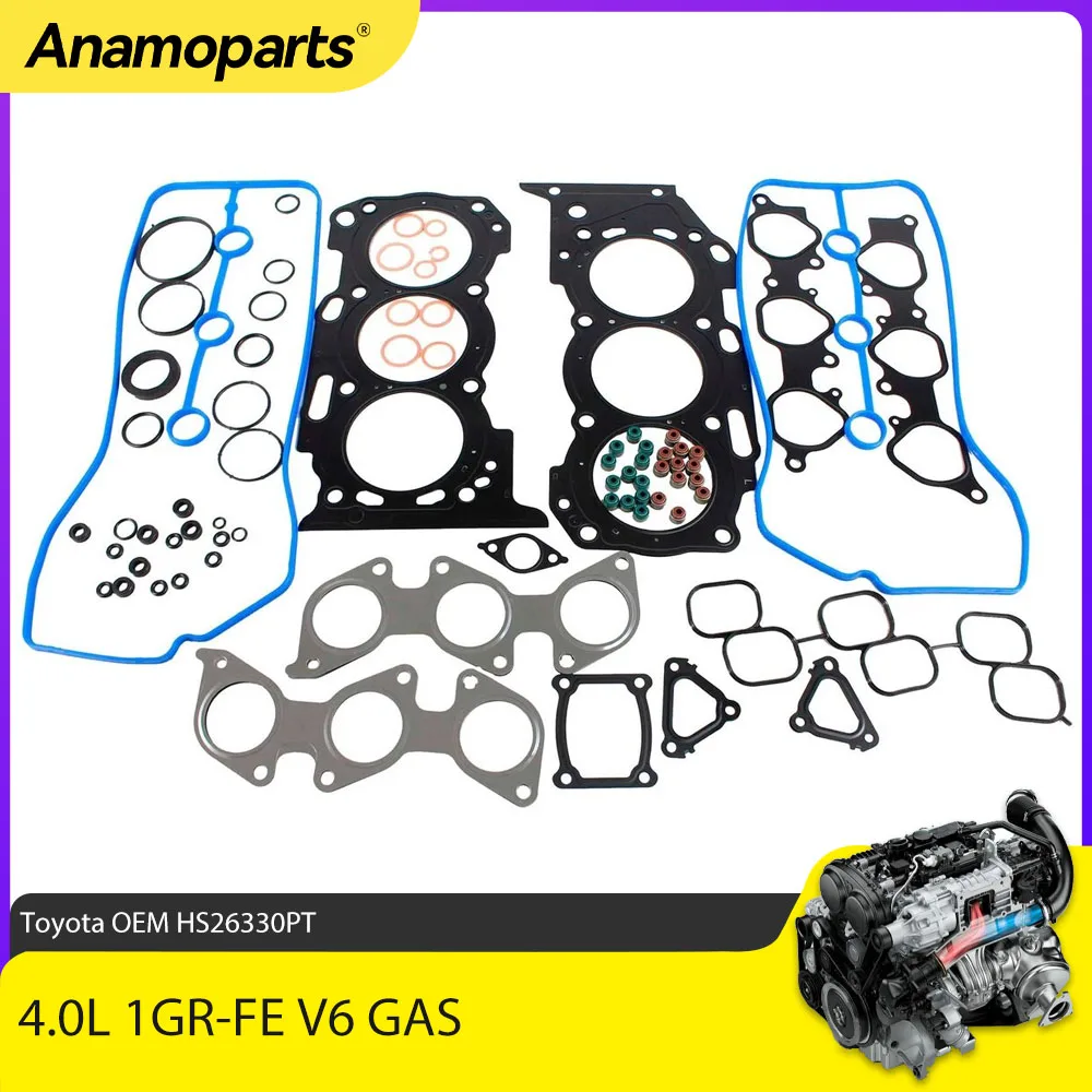 Engine Rebuilding Cylinder Head Set Fits 4.0 L 1GR-FE V6 GAS For 03-15 Toyota 4RUNNER FJ CRUISER TACOMA TUNDRA DOHC 4.0L