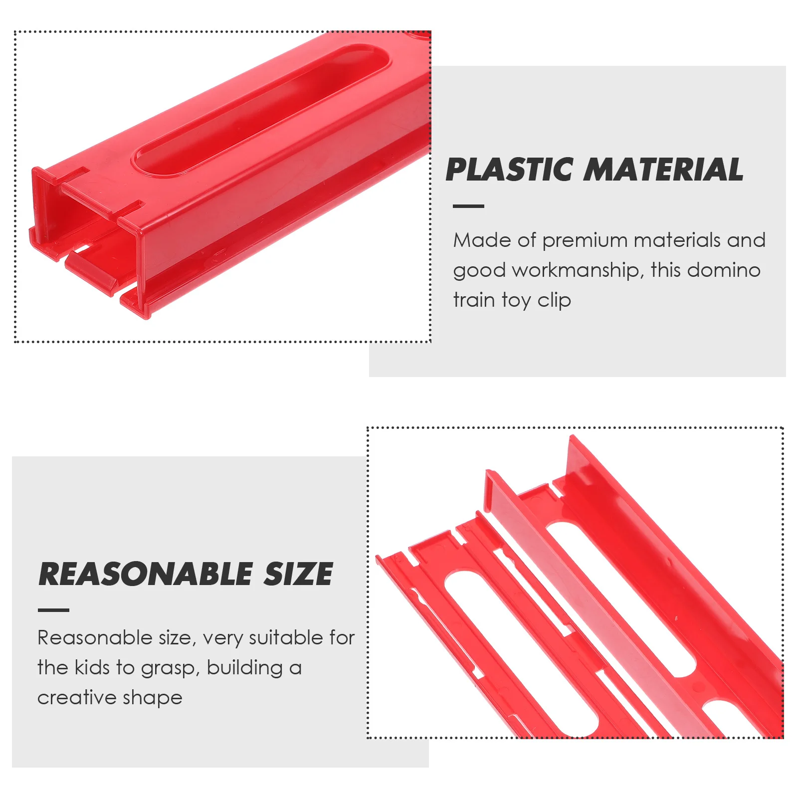 ที่ใส่การ์ดโดมิโน 3 ชิ้น วัสดุพรีเมียม ทนทาน อุปกรณ์เสริมเกม DIY สำหรับเด็ก ฝึกการประสานงาน