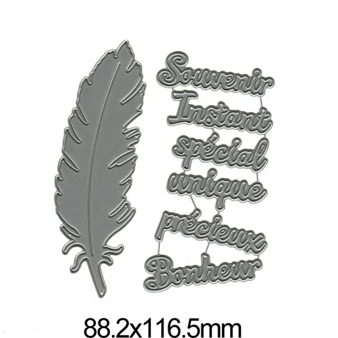 Металлические штампы для скрапбукинга  French Letters