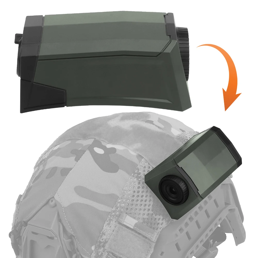 AliExpress NONE Helmet Mounted Camera Model Fast Helmet Cycling Helmet Decorative Accessory Tactical No Function Dummy Camera Model Toy (Green)