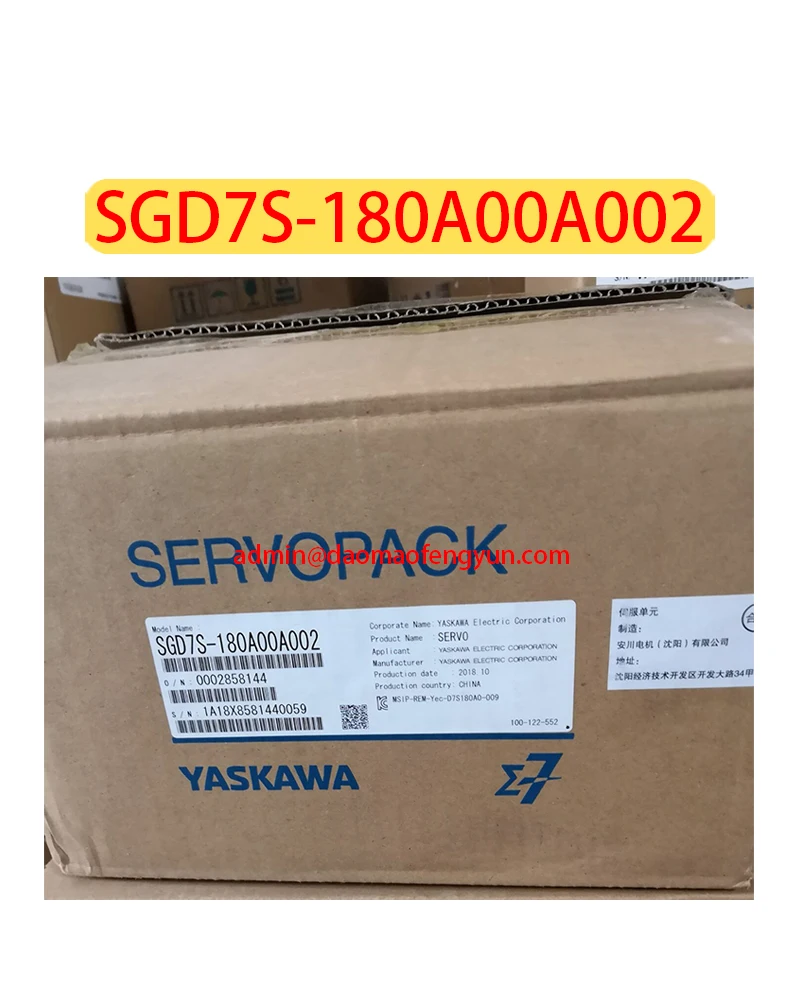 SGD7S-180A00A002 Brand new Servo Drive SGD7S 180A00A002，Fast shipping