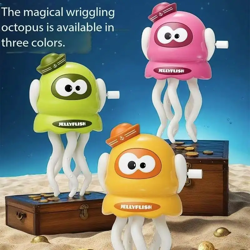 

Clockwork Magic Dancing Octopus Fidget Toys Anti-stressBaby Crawling Toys Games For Kids Children Pets Toy