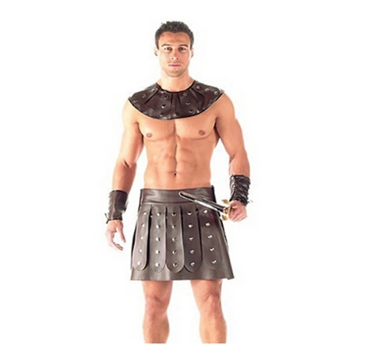 Men Sexy Spanish Soldier Wrestling Uniform Barbarian Costumes Roman Spartan Gladiator Warrior costume Halloween  Cosplay Colth