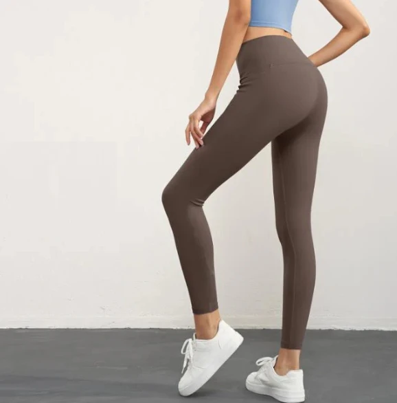 Ladies And Girls Thin Velvet Leggings Fashion High Waist Sporty Leggings Casual Skinny Pant