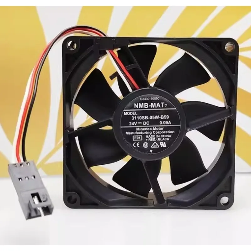 

New Cooler Fan for NMB 3110SB-05W-B59 8CM 24V 0.09A Agilent 6890 7890B Fan