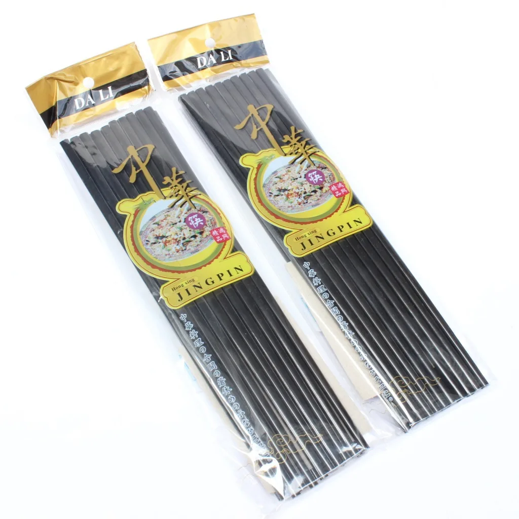 (10 pairs) Black Melamine Chopsticks Normal Restaurant Dinner Chopsticks 24cm 27cm