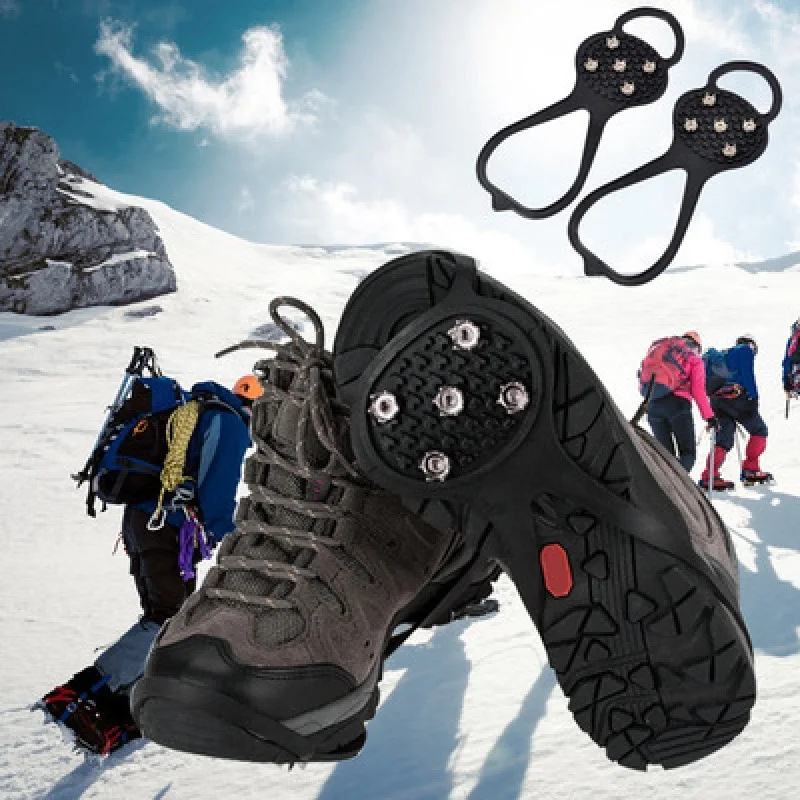 VITCOCO Ice Non-Slip Snow Shoe Spikes Grips Cleats Crampons Winter Climbing Safety Tool Anti Slip Shoes Cover Outdoor