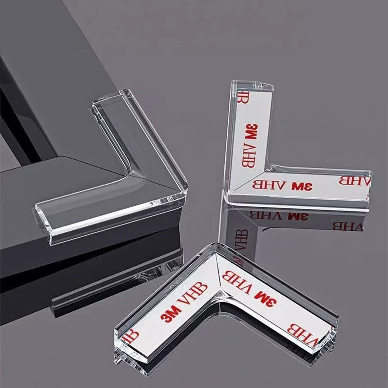 

4 шт. защита углов стола от столкновений, угловой мебельный прозрачный силиконовый защитный чехол, защитные чехлы, безопасный для детей