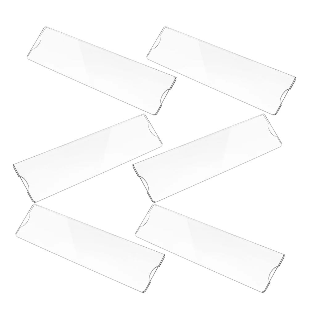 6 Pcs Clear Acrylic Nameplate Holder Wall Mount Office Door Sign Frame Professional Display Name Title Plates