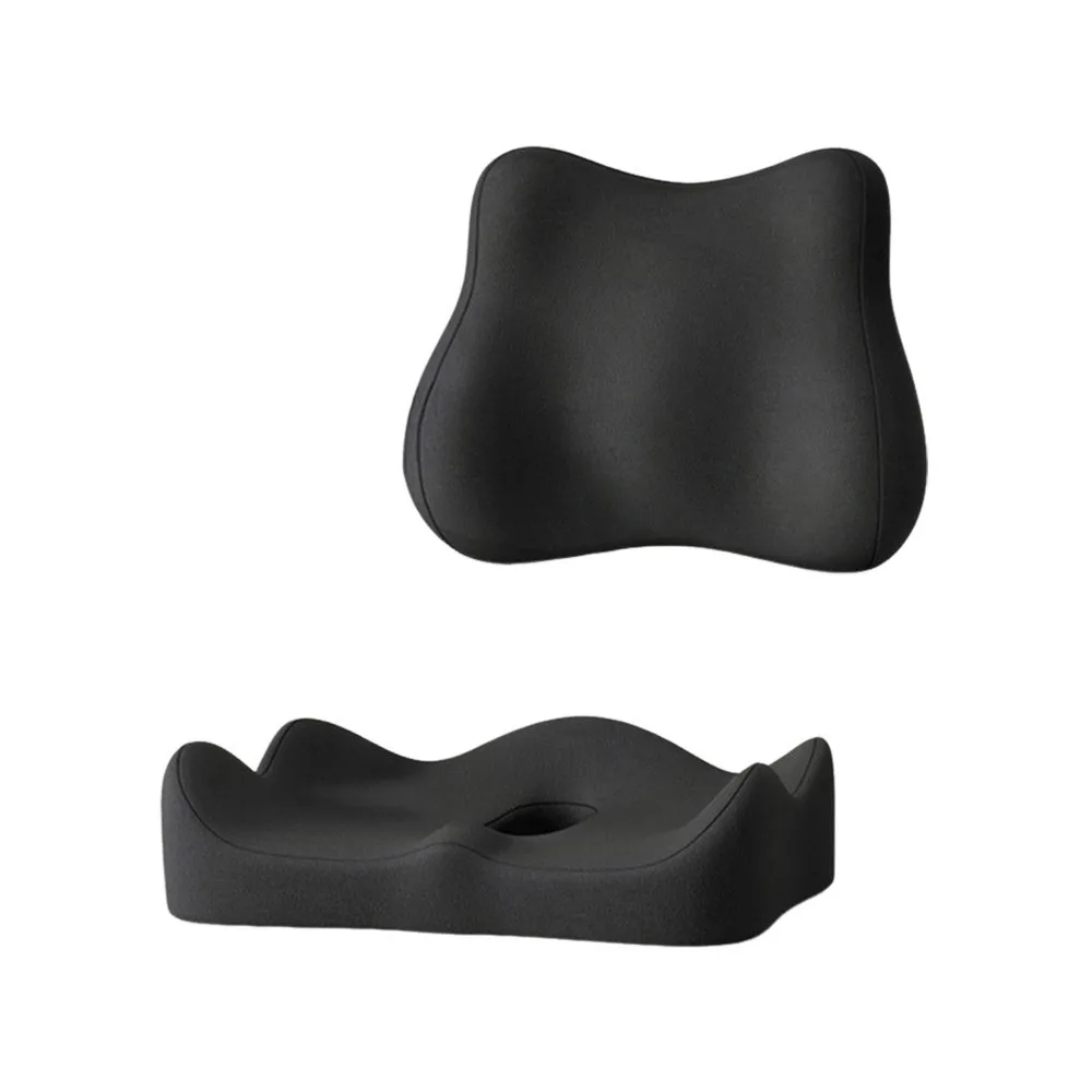 

High Density Memory Foam Seat Cushion Health Care Pain Relief Lumbar Support Pillow Breathable Long Time Sitting