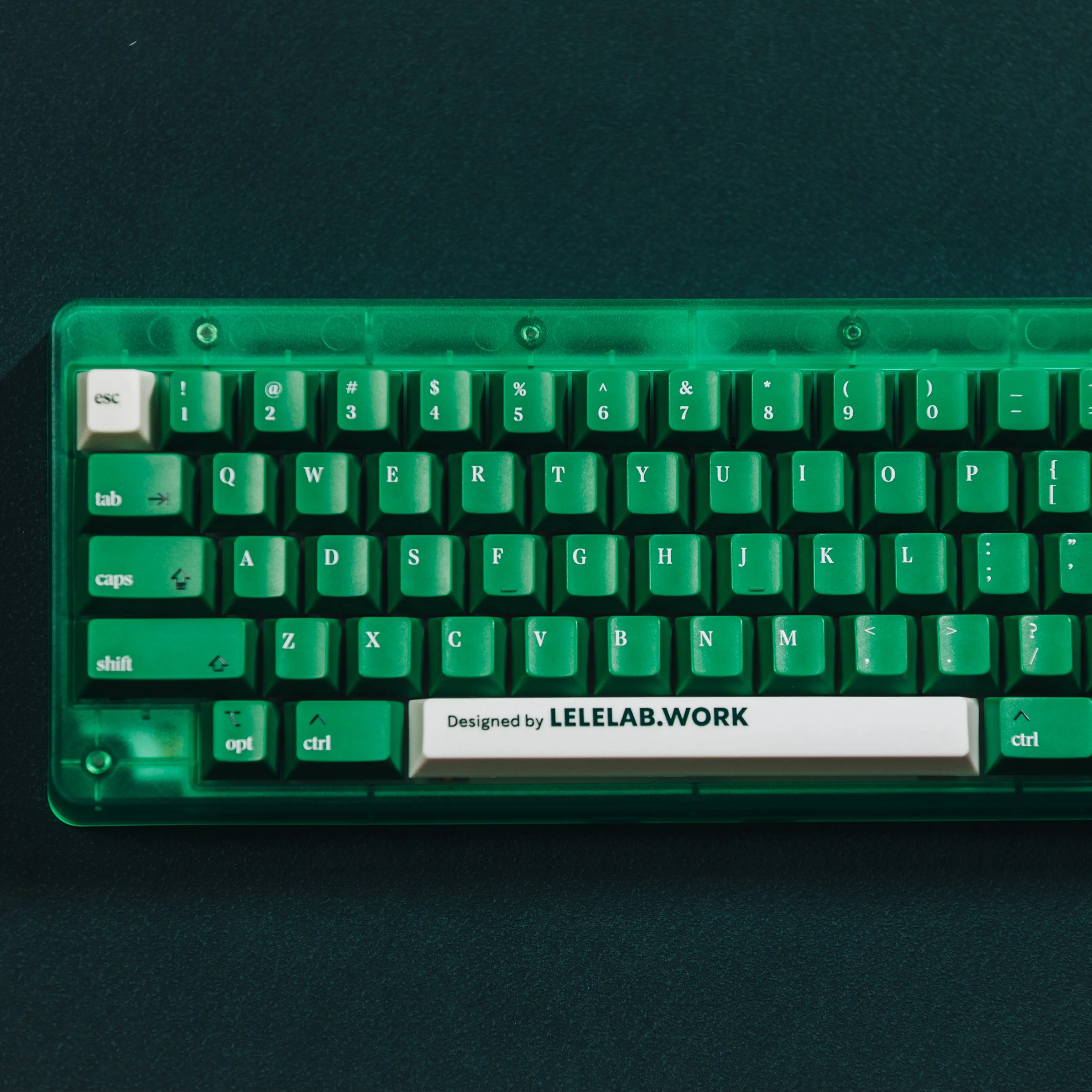 LeleLab Colombian Green PC Keycaps ABSUV INS Style Keycap Original Factory Personalized Keyboard Keycaps Customized PC Gifts