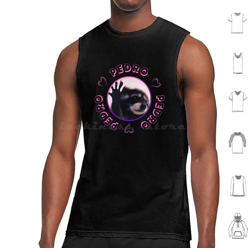 Pedro Raccoon Meme Raccoon Pedro Dancing Tank Tops Print Cotton Pedro Pedro Pedro Raccoon Meme Pedro Raccoon Reels