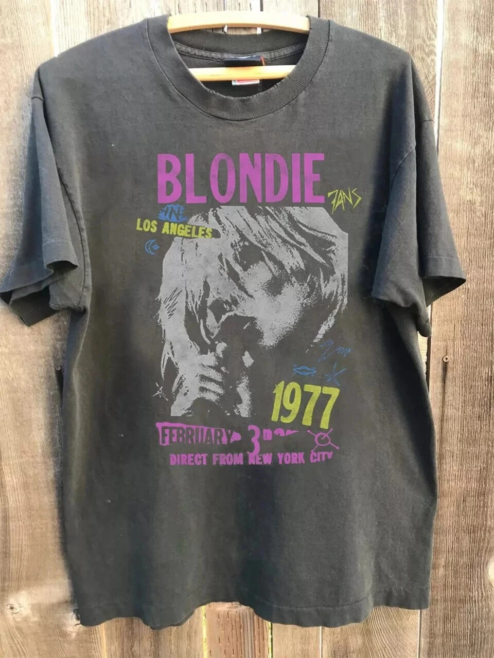 Sommer-Damen-T-Shirt „Retro Blondie Tour 1977“ aus Baumwolle, Streetwear, übergroß, locker, lässig, kurzärmelig, geeignet für alle Jahreszeiten – Detail 3
