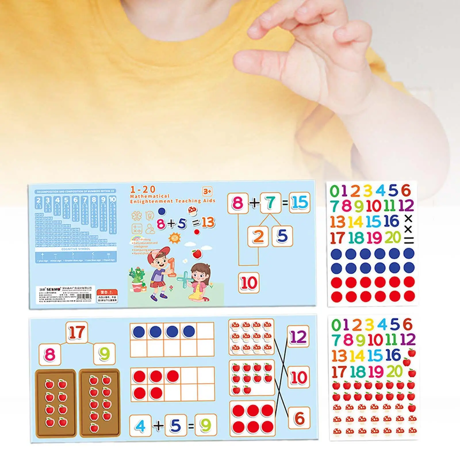 

Counting Math Toy Number Recognition Math Teacher Aids Educational for Home Homeschool Supplies Kindergarten Elementary Girls