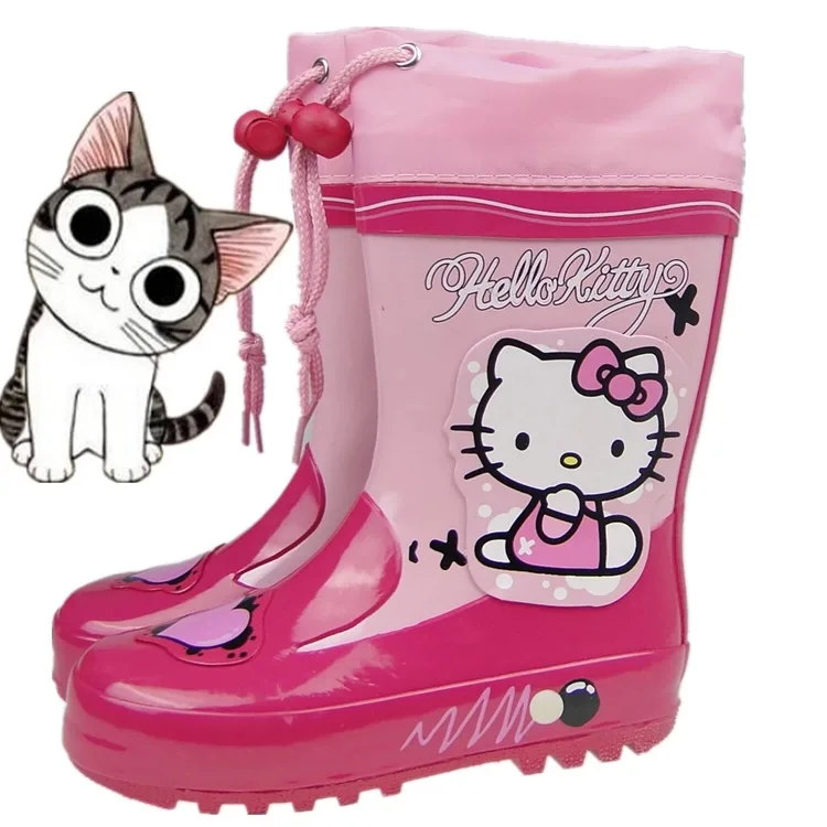 

Disney girls cartoon Kitty boot elsa princess Fashion long boots children's shoes