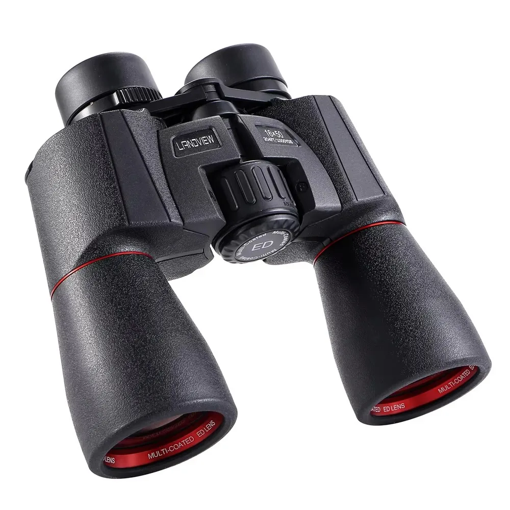 Binoculares ED 16x50 con Zoom, Telescopio Profesional BAK4 HD de Gran Angular, Prisma BAK4, Telescopio Impermeable y Potente para Caza y Actividades al Aire Libre