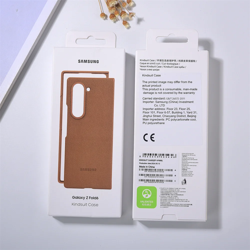 

Кожаный чехол для мобильного телефона Samsung Galaxy Z Fold 6 Fold6 Роскошный мягкий защитный чехол для задней панели SM-F956B SM-F9560 F956B Funda