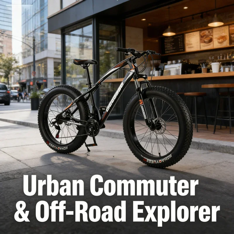 블랙 오렌지 4.0 플러스 와이드 타이어 산악 자전거 야외 모래길 자전거 타이어 26x1.5 인치