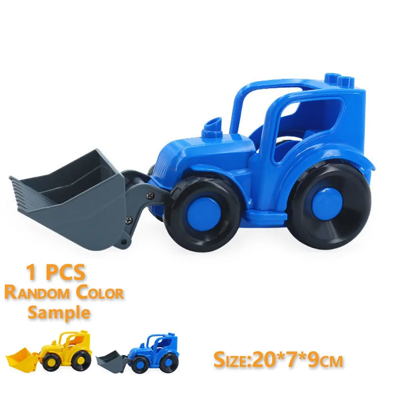 Trailer Auto Motor Boot Grote bouwstenen Collocatie Voertuigaccessoire Kid DIY Speelgoed Compatibel met Duploed Set Gift