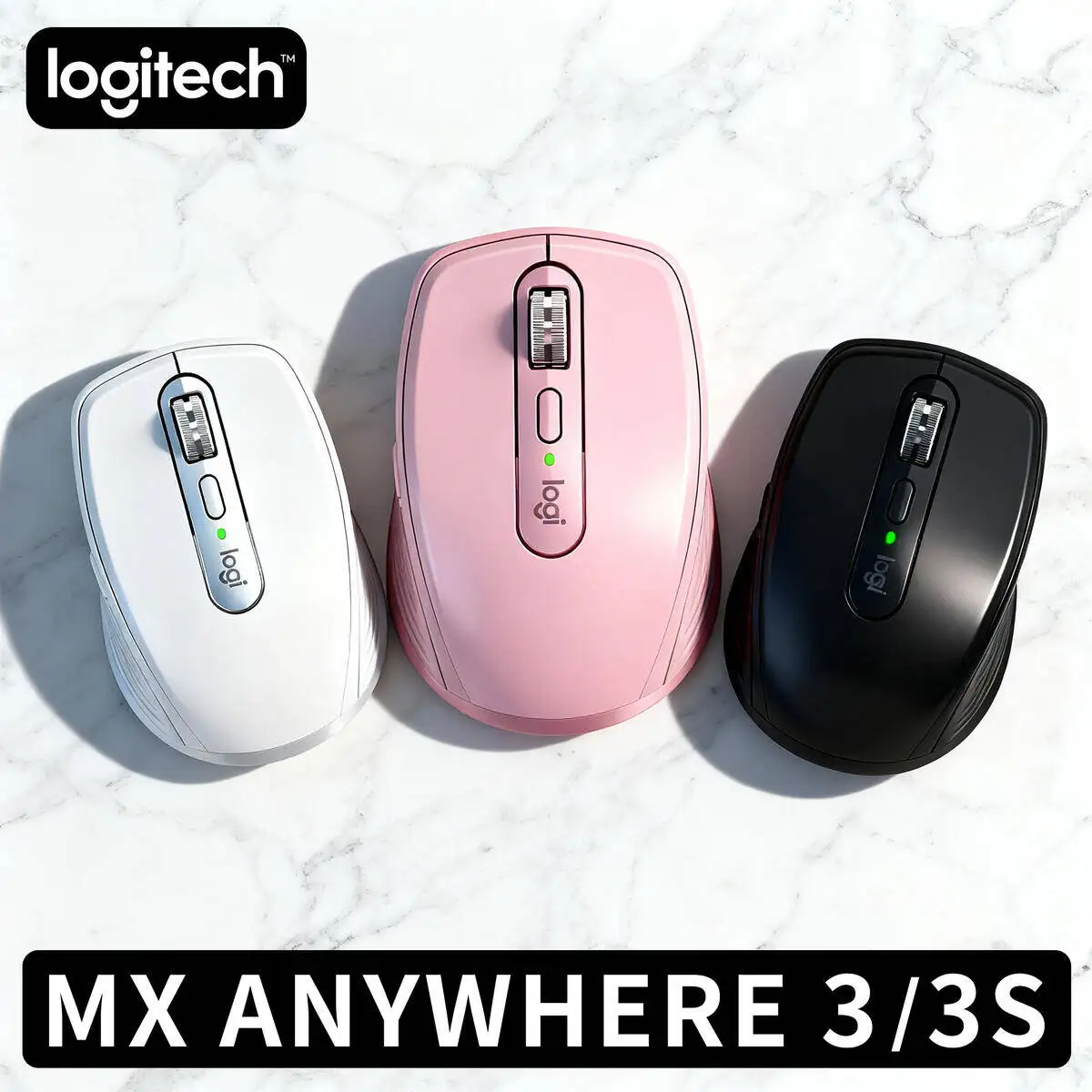 

Logitech MX Anywhere 3S Bluetooth Mouse Custom DPI High Precision for Windows Mac Office Work
