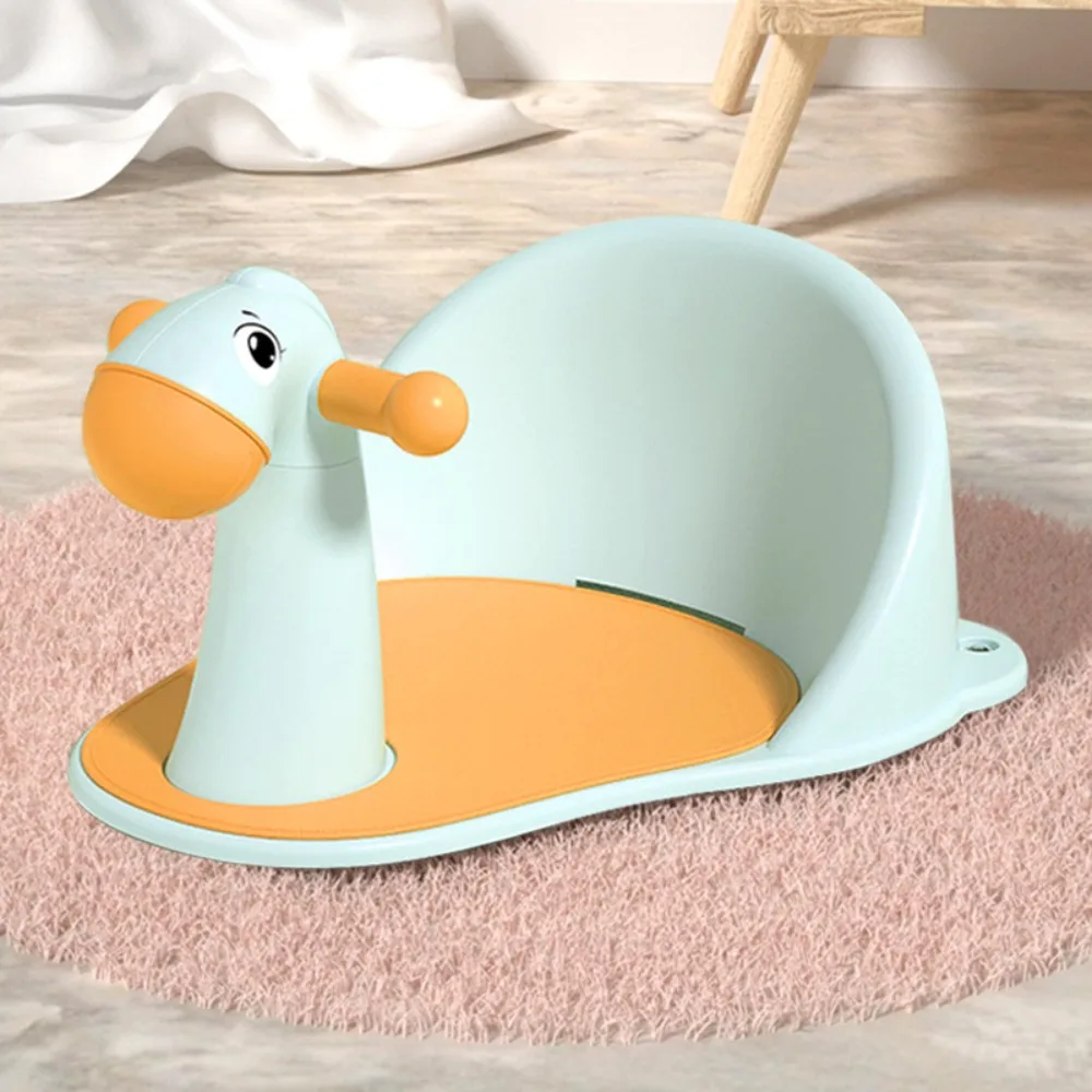 

New PP Baby Shower Chair Antiskid Suction Cup Design Non Slip Bath Stool Hollowed Out Seat Bathing Chair Baby Shower